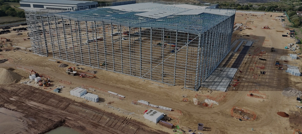 Data center construction site